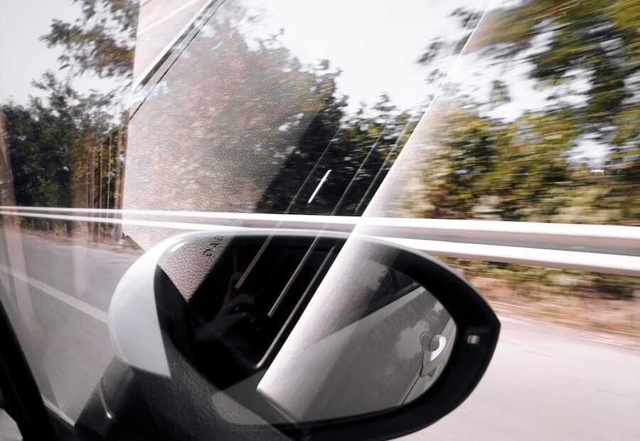 Reflection in Car Window