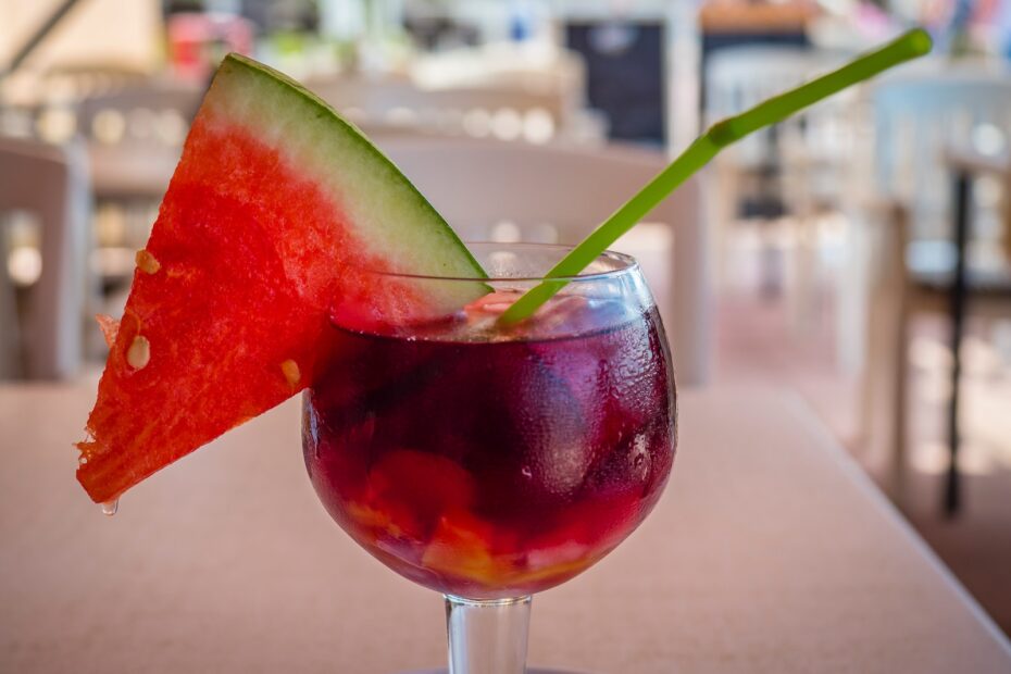 Sangria med vandmelon